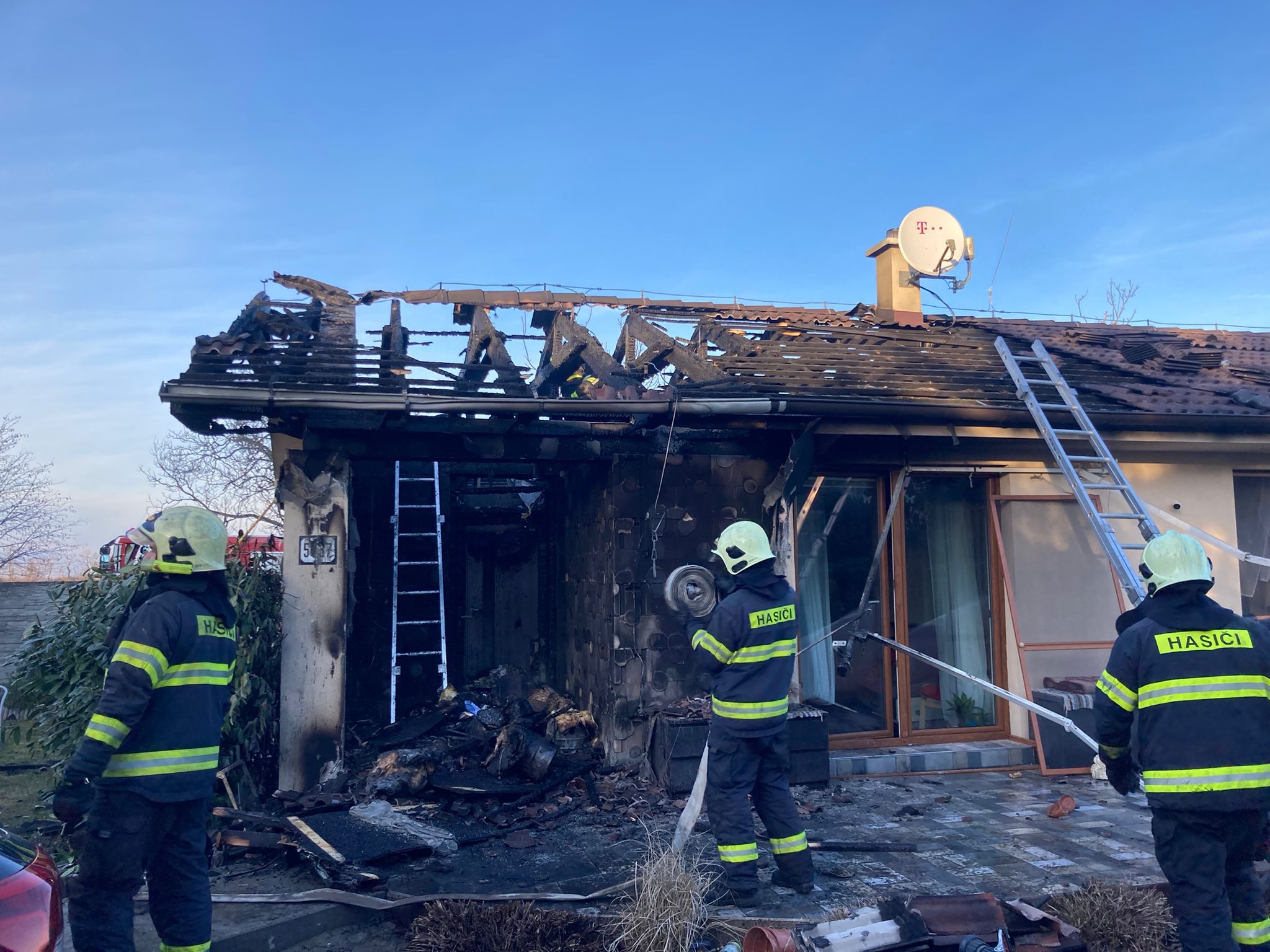 Požiar rodinného domu v Bernolákove